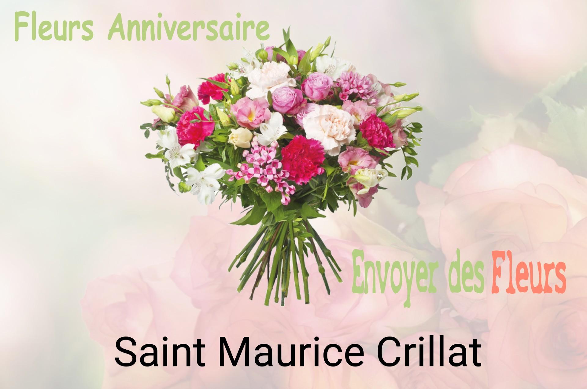 Bouquet de fleurs d’anniversaire livré à Saint-Maurice-Crillat