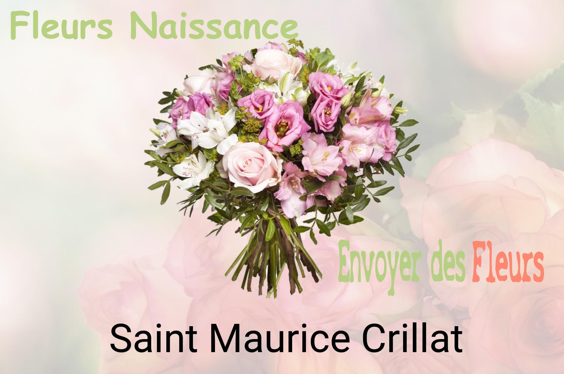 Bouquet de fleurs de naissance livré à Saint-Maurice-Crillat